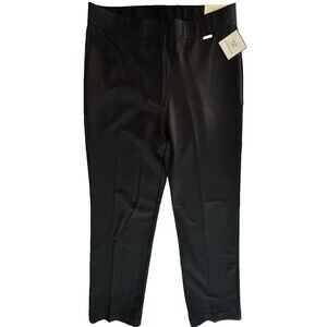 Rafaella Womens Size 10 Pull On Elastic Waist Comfort Stretch Straight Leg Pants